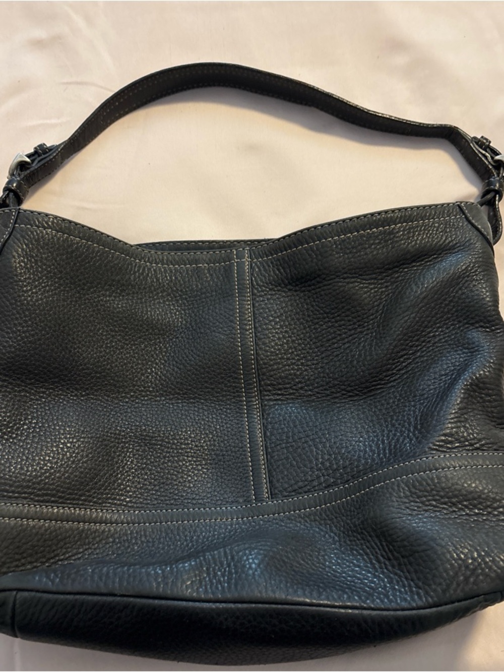 Coach Hobo Black Pebbled Leather Bag